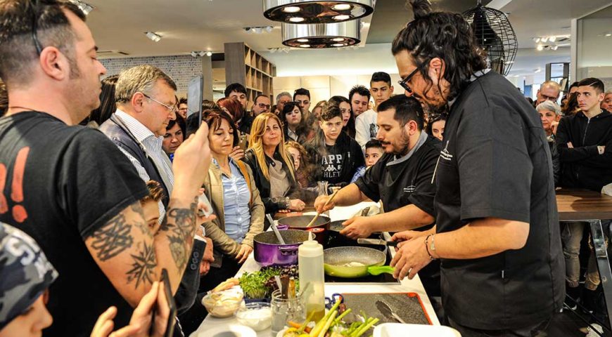 Grande successo per l’evento Live Cooking Beko con lo chef Alessandro Borghese